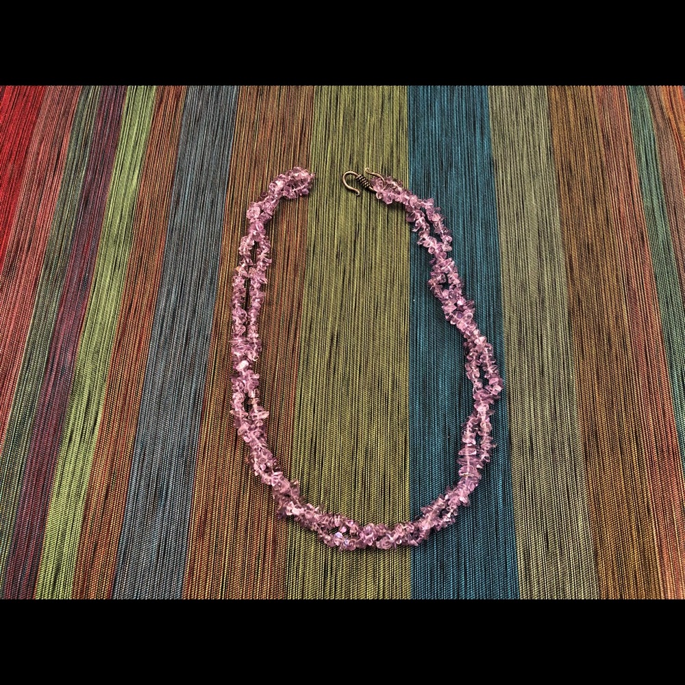 💜Purple amethyst necklace  💜
